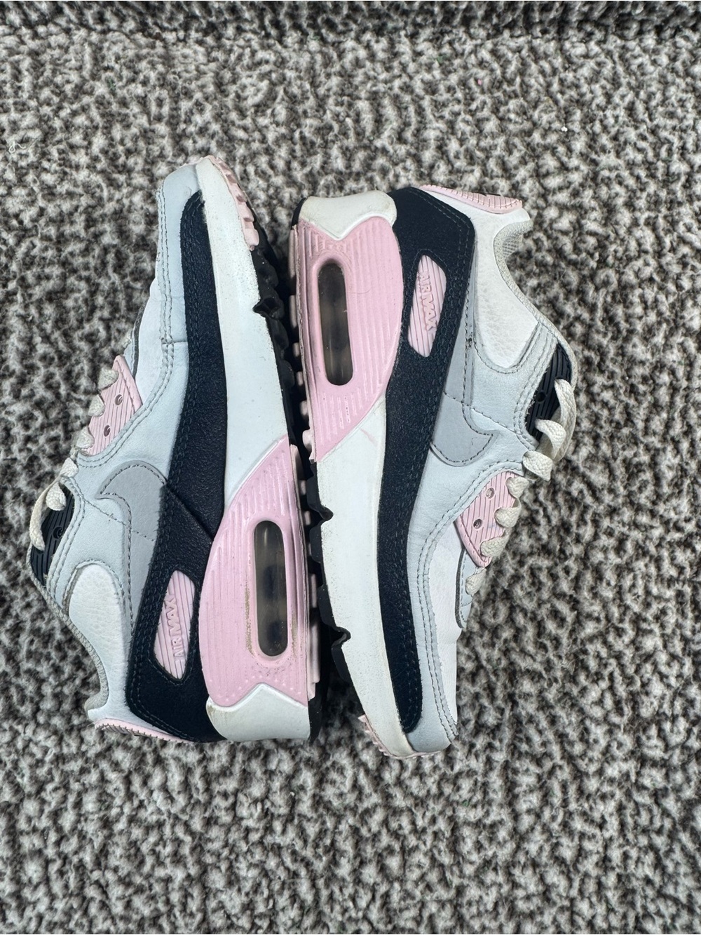 Nike Kids Air Max Sneakers in Light Pink, Gray & Black